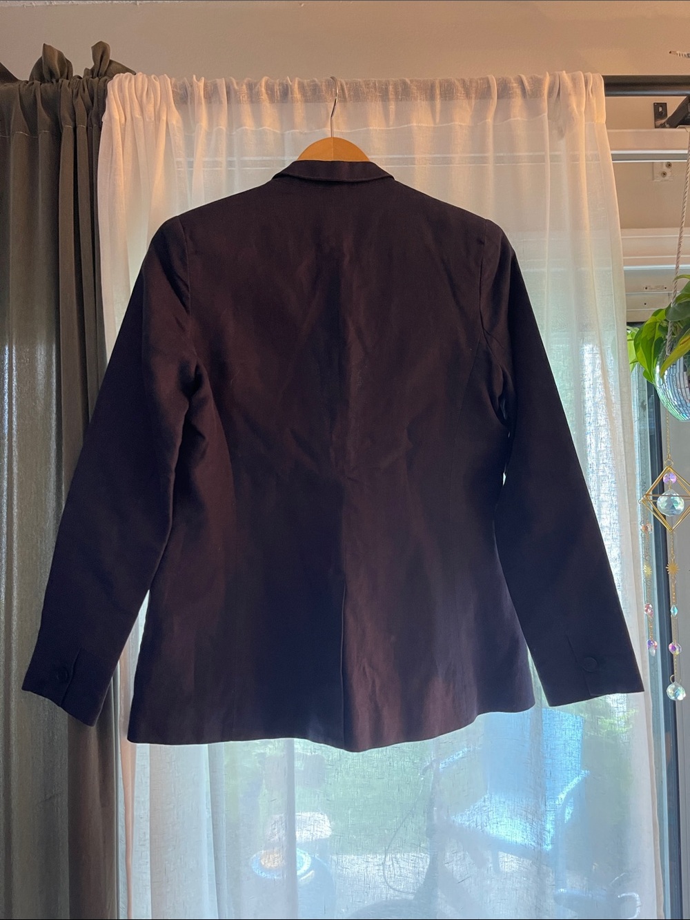 Lucky Brand Navy Linen Single-Button Blazer - Picture 3 of 3